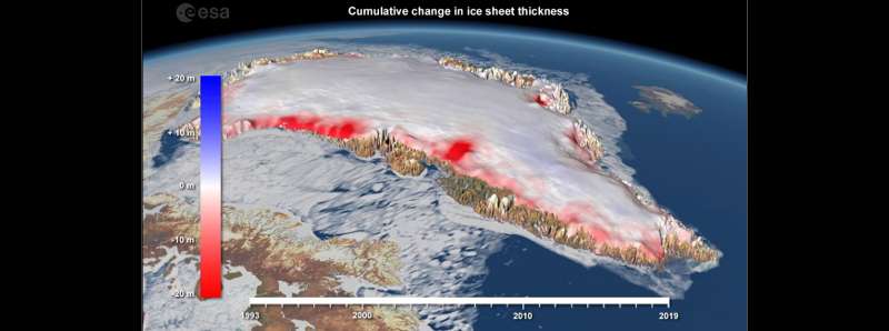Scioglimento delle calotte polari negli ultimi dieci anni