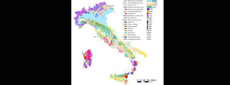 Nuova carta litologica d'Italia