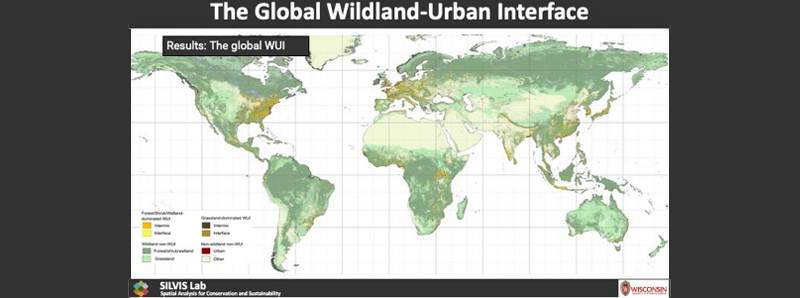 Mappa globale delle interfacce tra natura selvaggia e uomo