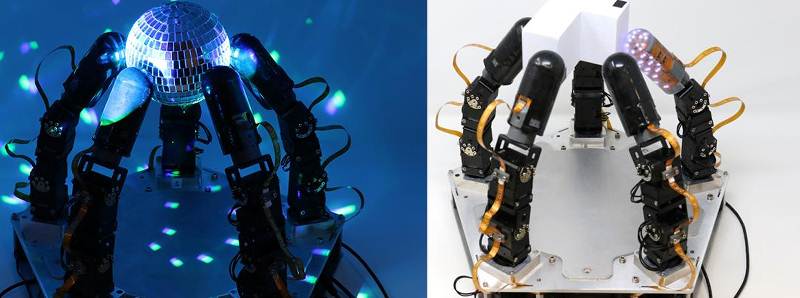 Una mano robotica che opera abilmente al buio